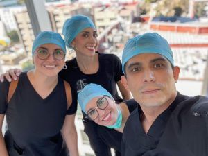 Dr. Christian Rodriguez with Surgical Team