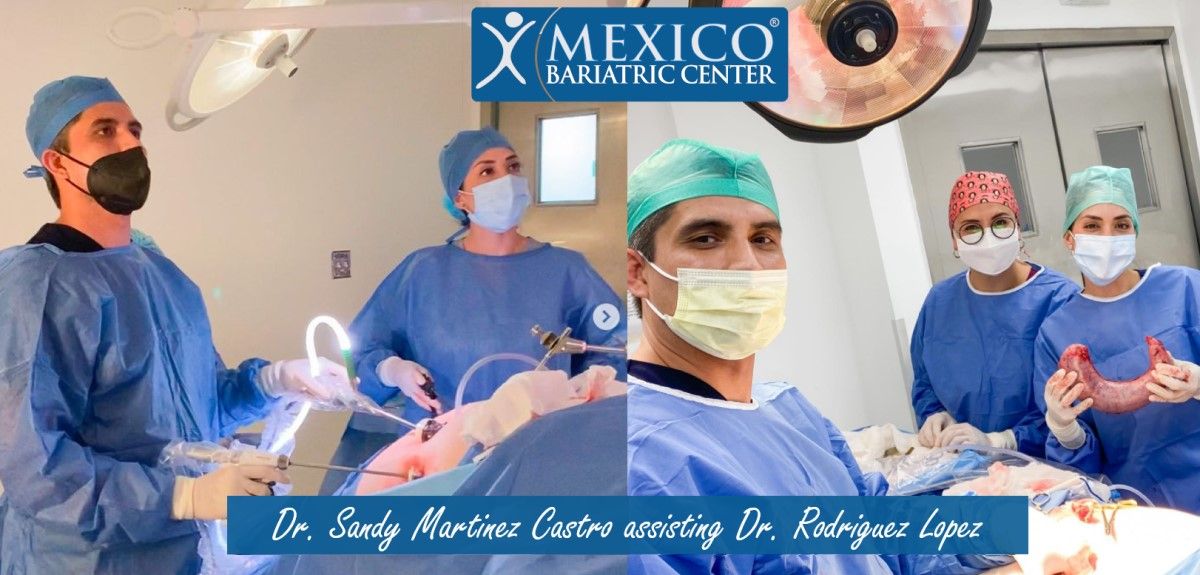 Dr. Sandy Martinez Castro assisting Dr. Rodriguez Lopez