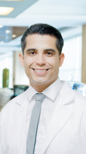 Dr. Christian Rodriguez Lopez at Front Desk Hospital