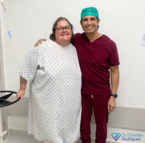 Dr. Christian Rodriguez Lopez and Female Patient before surgery