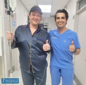 Dr. Christian Rodriguez Lopez with Patient Charles S