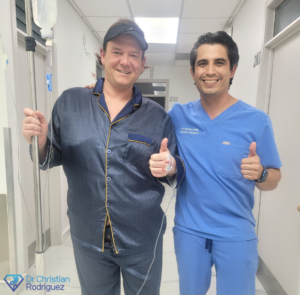 Dr. Christian Rodriguez Lopez with Patient Charles S
